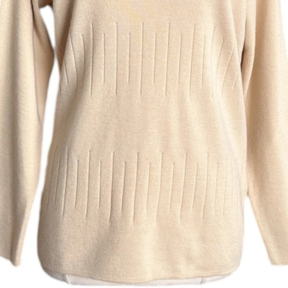 LECOMTE Sweater Italian Merino Wool Minimalist Classic Capsule Staple Size M - Picture 3 of 14